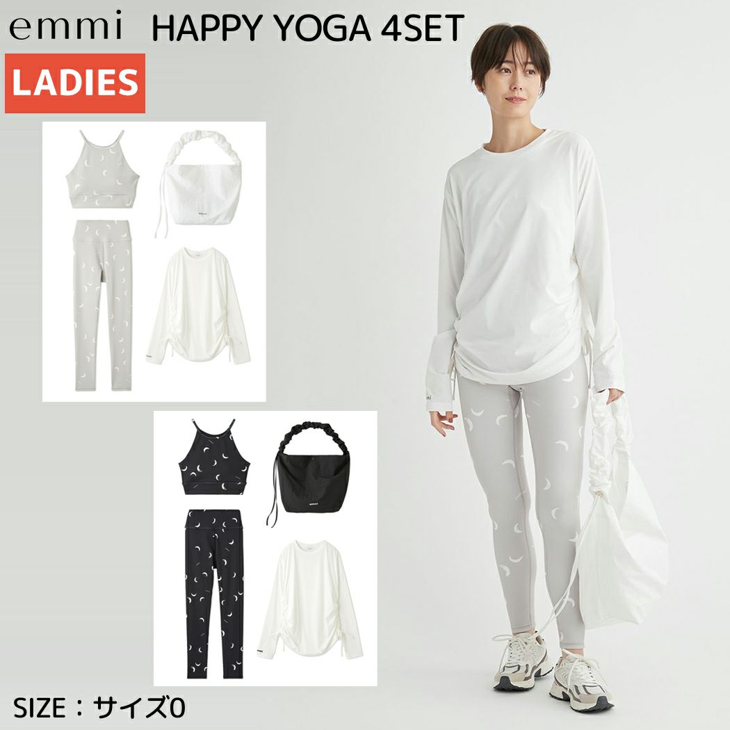エミ emmi HAPPY YOGA 4SET ハッピーヨガ 4セット レディース