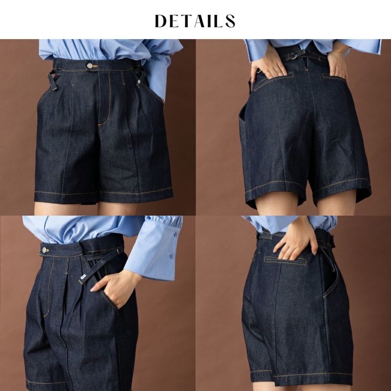 アクビ Aquvii CONTROL TACK SHORTS CAVOUR デニム ジーンズ