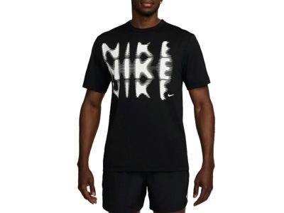 ナイキ NIKE Dri-FIT UV ハイバース スウッシュ ショートスリーブ トップ メンズ 春 夏 ブラック 黒 スポーツ トレーニング 半袖 Tシャツ HJ3075-010
