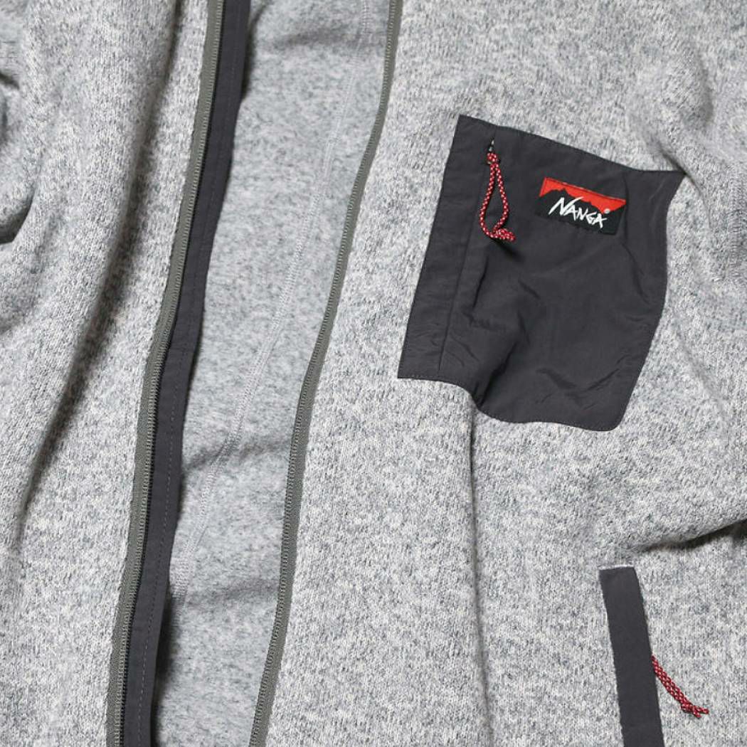 ナンガNANGAPOLARTECFLEECEZIPBLOUSONポーラテックフリースジップブルゾンメンズレディースユニセックスブラックグレーカジュアルウェアアウターインナー防寒保温起毛