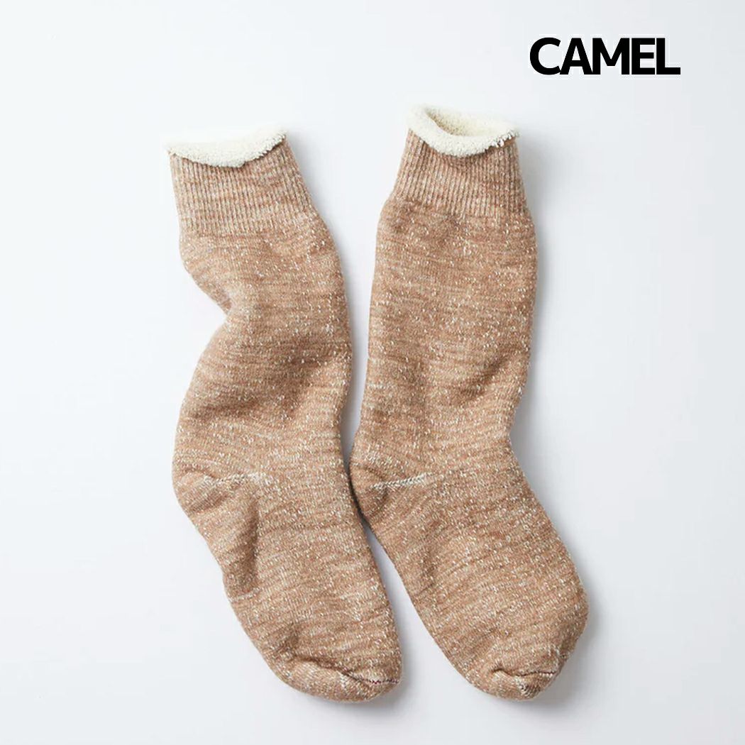 ロトトROTOTODOUBLEFACECREWSOCKSダブルフェイスクルーソックスユニセックス春秋冬カーキブラウングレーネイビー小物アクセサリー靴下ソックスR1001-AMGRCAMELCHADPOCEMGRAY