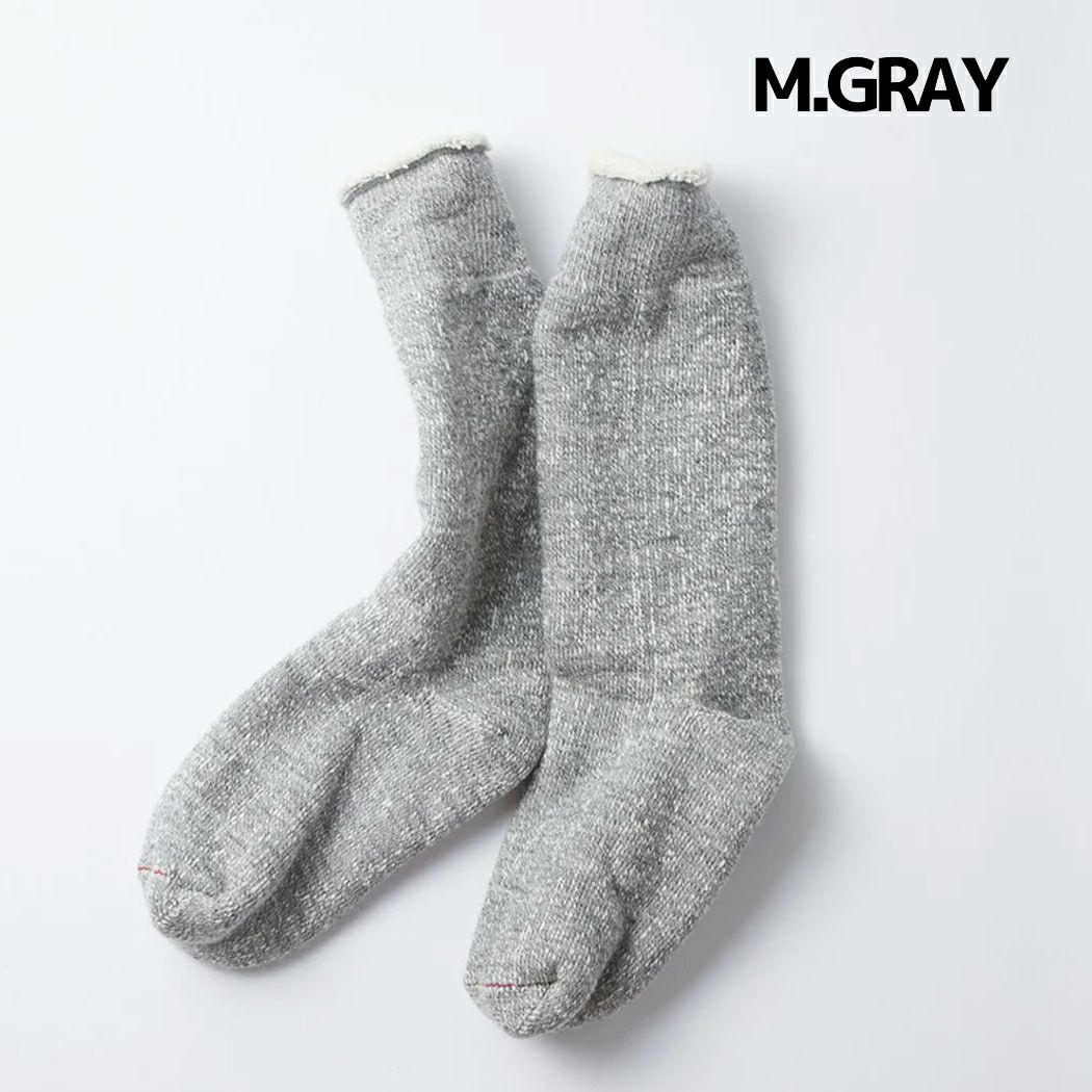 ロトトROTOTODOUBLEFACECREWSOCKSダブルフェイスクルーソックスユニセックス春秋冬カーキブラウングレーネイビー小物アクセサリー靴下ソックスR1001-AMGRCAMELCHADPOCEMGRAY