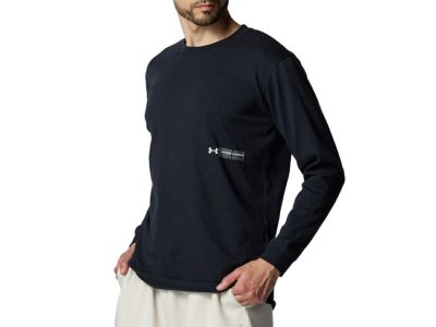 アンダーアーマー UNDER ARMOUR UAヘビーウエイト グラフィック ロングスリーブ Tシャツ メンズ 春 夏 ブラック 黒 スポーツ トレーニング 長袖 Tシャツ 6003082-002