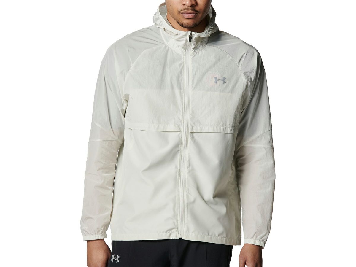UNDER ARMOUR フード付きホワイトジャケット Under Armour フード付きジャケット ホワイト - メルカリ