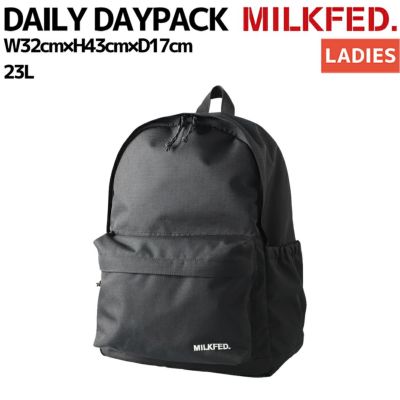 MILKFED. DAILY DAYPACK ミルクフェド デイリーデイパック リュック レディース アパレル カジュアル ブラック 通勤 通学 103251053008