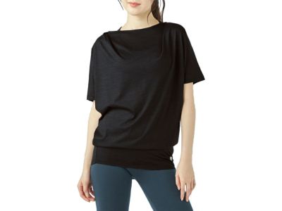 スーパーナチュラル sn super.natural エスエヌ ヨガルーズ Tシャツ レディース 春 夏 ブラック 黒 スポーツ フィットネス 半袖 Tシャツ SNWJ10205-J004