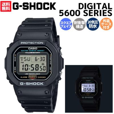 【国内正規取扱い販売店】カシオ CASIO DIGITAL 5600 SERIES デジタル ジーショック ブラック 黒 スポーツ 腕時計 20気圧防水 長寿命バッテリー 通勤 通学 ビジネス DW-5600UE-1JF
