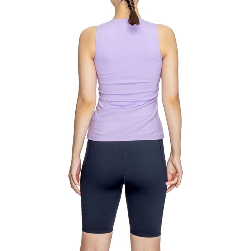 【美品】NIKE フィットネス　水着　M 紫　セパレート　スポーツ水着 ナイキ NIKE ジップ付き袖なしセパレーツ レディース パープル