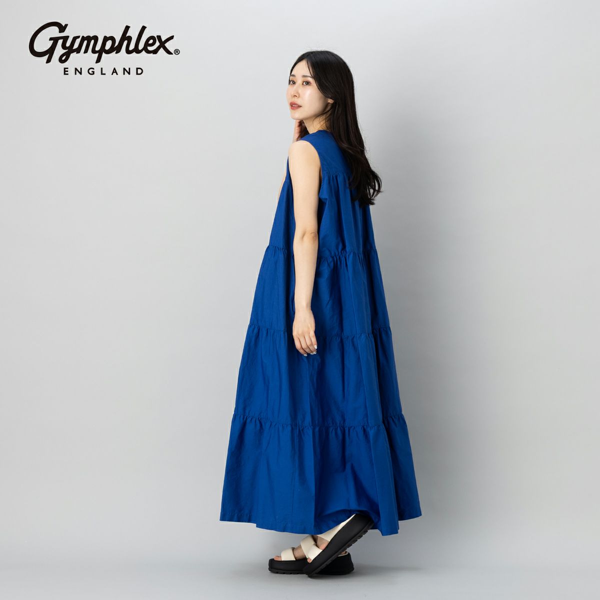 ジムフレックス GYMPHLEX スリーブレスティアードワンピース  