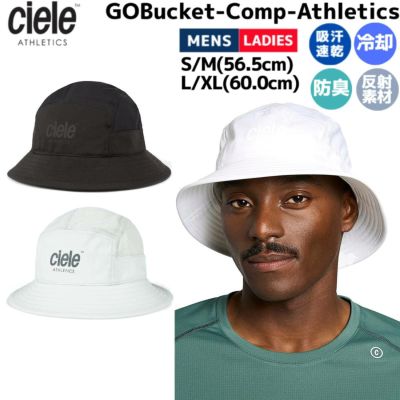シエル/シエール ciele GOBucket Comp Athletics バケットハット メンズ レディース ユニセックス ブラック ホワイト グレー カジュアル 帽子 アウトドア キャンプ 登山 フェス 釣り 旅行 トラベル 吸汗速乾 冷却 防臭 反射 4104990