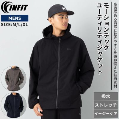 インフィット INFIT モーションテックユーティリティジャケット メンズ スポーツ トレーニング ランニング フィットネス アウトドア キャンプ 撥水 はっ水 伸縮 ストレッチ 5SHM1000