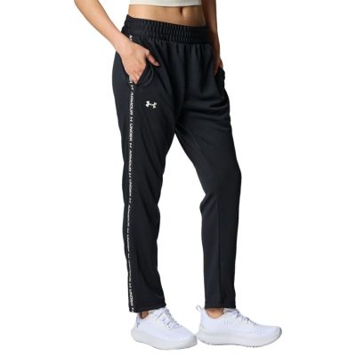 アンダーアーマー UNDER ARMOUR UAトラックパンツ レディース ブラック 黒 スポーツ フィットネス ロング パンツ 6001397-001