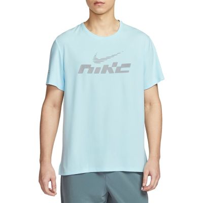 ナイキ NIKE Dri-FIT UV マイラー フラッシュ ショートスリーブ ランニングトップ メンズ 春 夏 ブルー 青 スポーツ トレーニング 半袖 Tシャツ IB4128-474