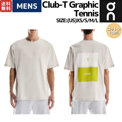 オン On Club-T Graphic Tennis クラブT グラフィック テニス メンズ Tシャツ 半袖 コットン コットン100％ 綿100％ カジュアル ウェア タウンユース デイリーユース 1ME12350296