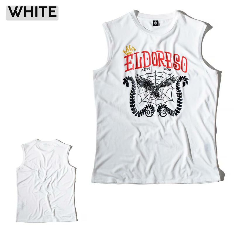 eldoreso × asics スリーブレスシャツ　Lサイズ エルドレッソ ELDORESO Anti Age Sleeveless アンチエイジ