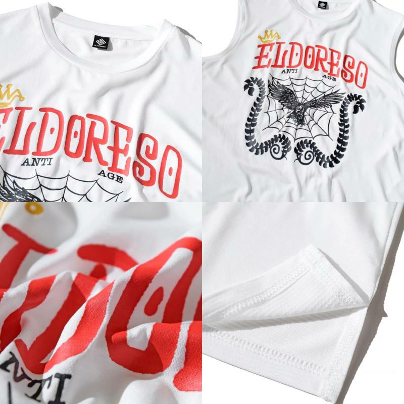 eldoreso × asics スリーブレスシャツ　Lサイズ エルドレッソ ELDORESO Anti Age Sleeveless アンチエイジ