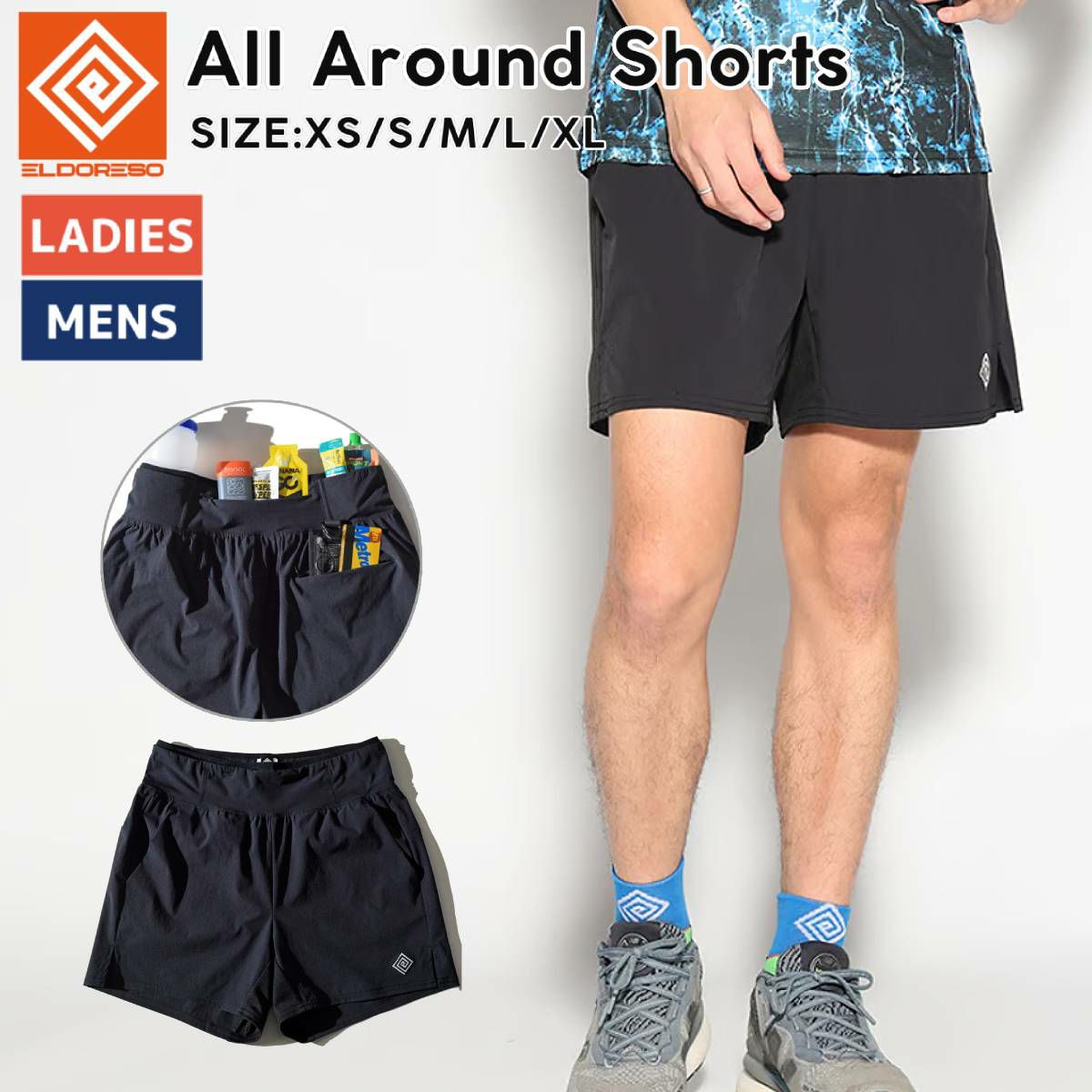ELDORESO エルドレッソ ランニングパンツ ショートパンツ ショーツ M