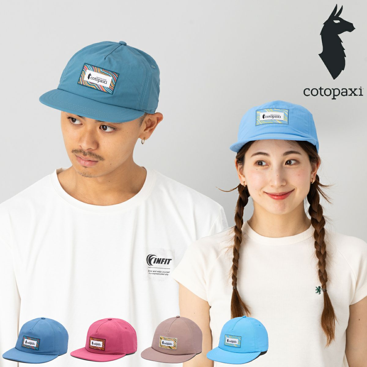 コトパクシ COTOPAXI LLAMA STRIPES 5 PANEL HAT メンズ