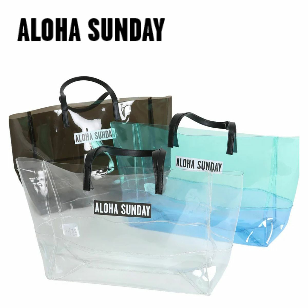 アロハサンデー ALOHA SUNDAY AS WAVES NEOPRENE TOTE BAG ウェーブス