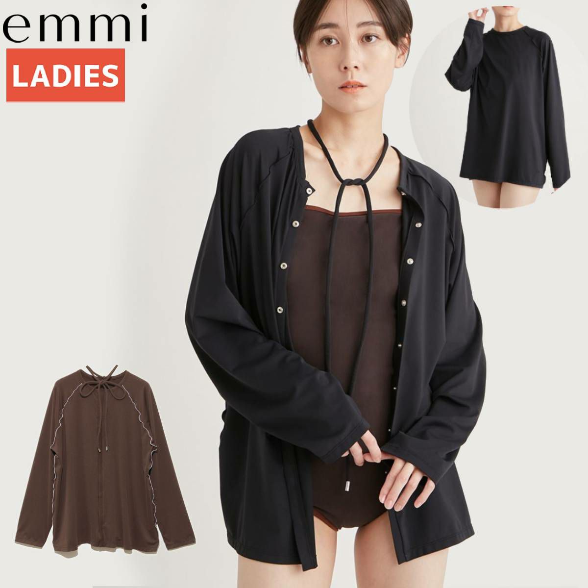 emmi ラッシュガード 水着 楽天市場】emmi yoga エミ ヨガ ハイネックラッシュガード