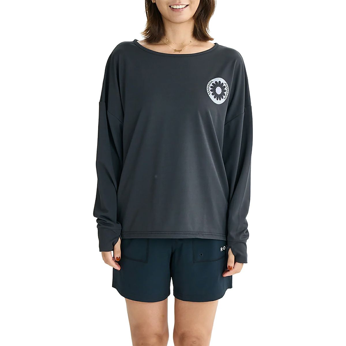 ロキシー ワイルド フラワー 長袖ラッシュガード レディース ROXY WILD