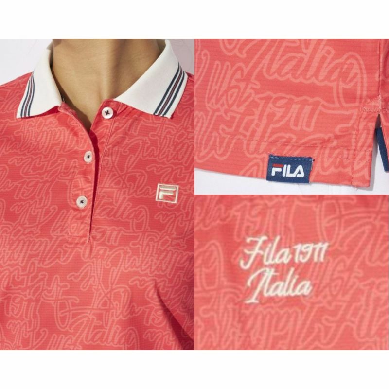 新品タグ付き　フィラ　半袖シャツ セール】【FILA/フィラ】WEB限定 別注 機能付き ワンポイント