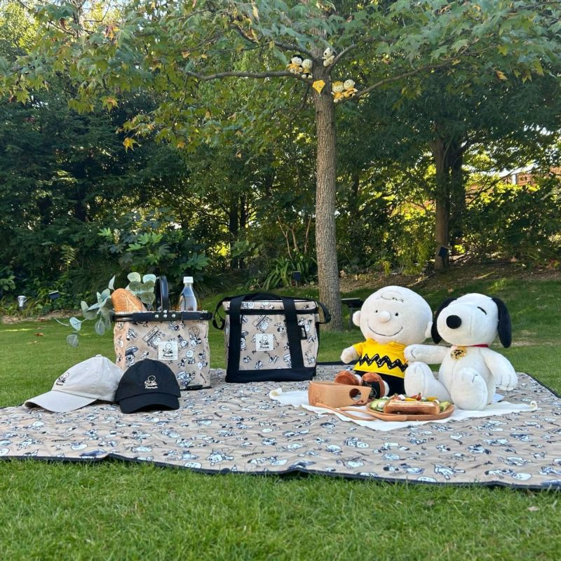 ロゴス SNOOPY（PEANUTS 75years）ミニセミルナバスケット LOGOS