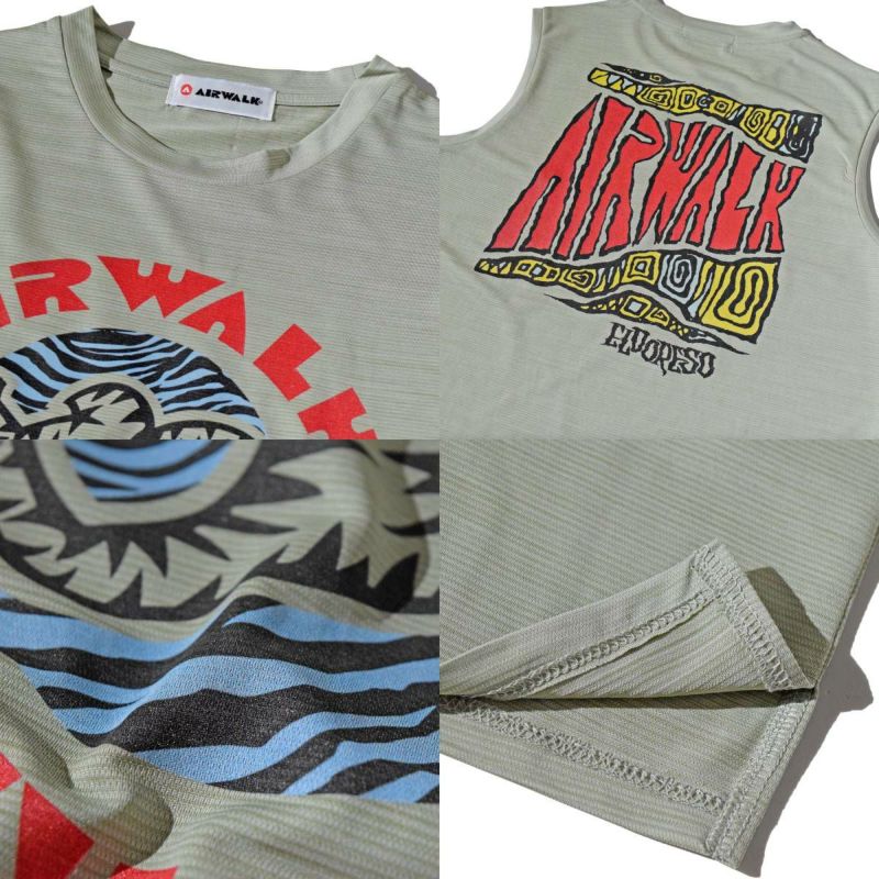 エルドレッソ AIRWALK ノースリーブタンクトップ ホワイト ELDORESO Airwalk Sleeveless エルドレッソ ランニング