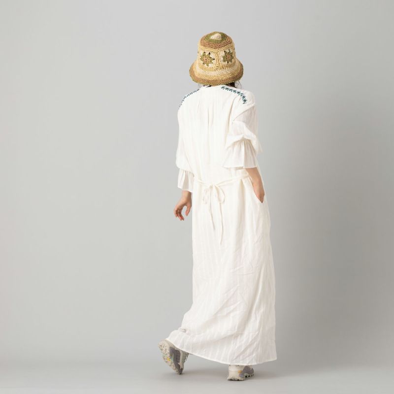 サラマリカ コットン ジャガード コード エンブロイダリー ドレス