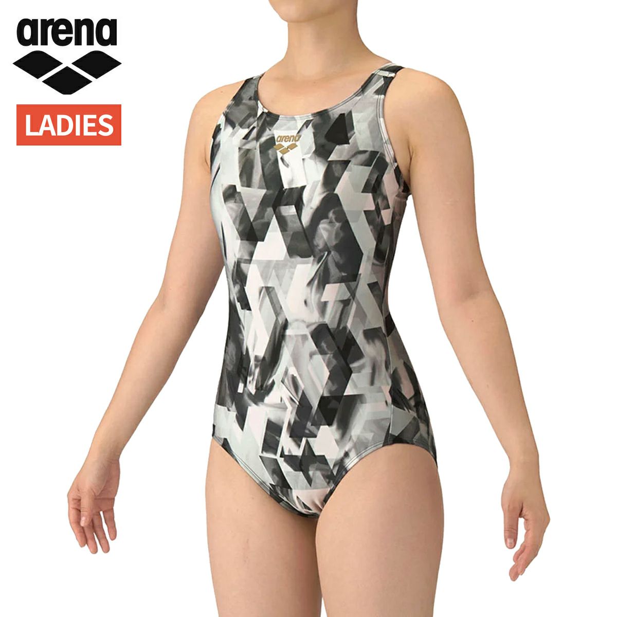 arena レモン柄 スポーツ用水着 サイズL arena レモン柄 スポーツ用