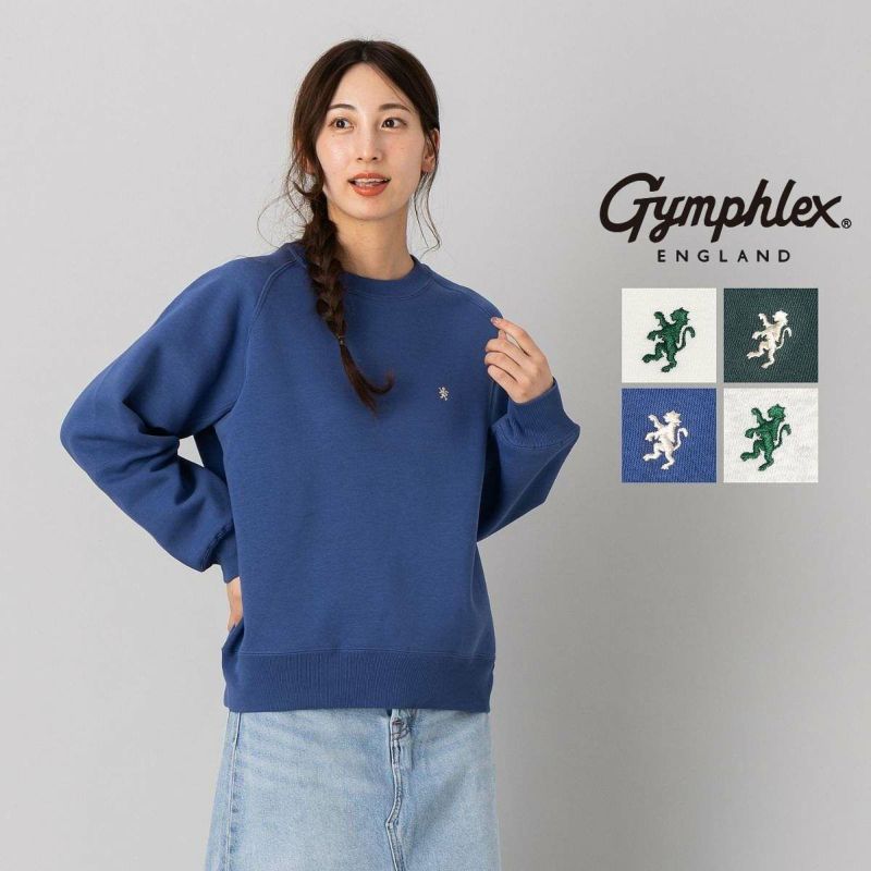 Gymphlex ネイビー トレーナー ジムフレックス 長袖 スウェットプルオーバー GYMPHLEX | スポーツ