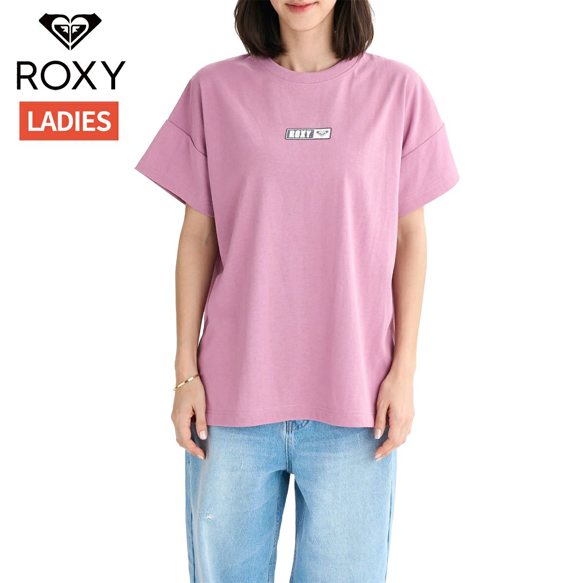 Htc Roxy Square ロキシー スクエア ロゴ 半袖Tシャツ レディース ROXY SQUARE LOGO S/S TEE | スポーツマリオ公式通販サイト