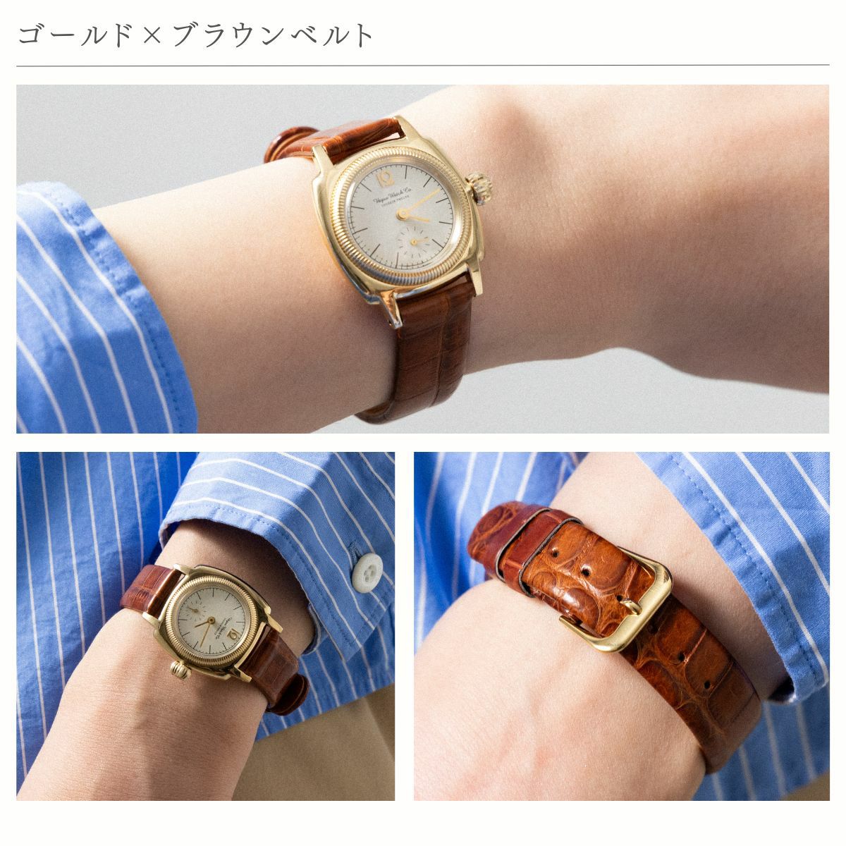 正規取扱い店】ヴァーグウォッチ VAGUE WATCH Coussin 12 croco