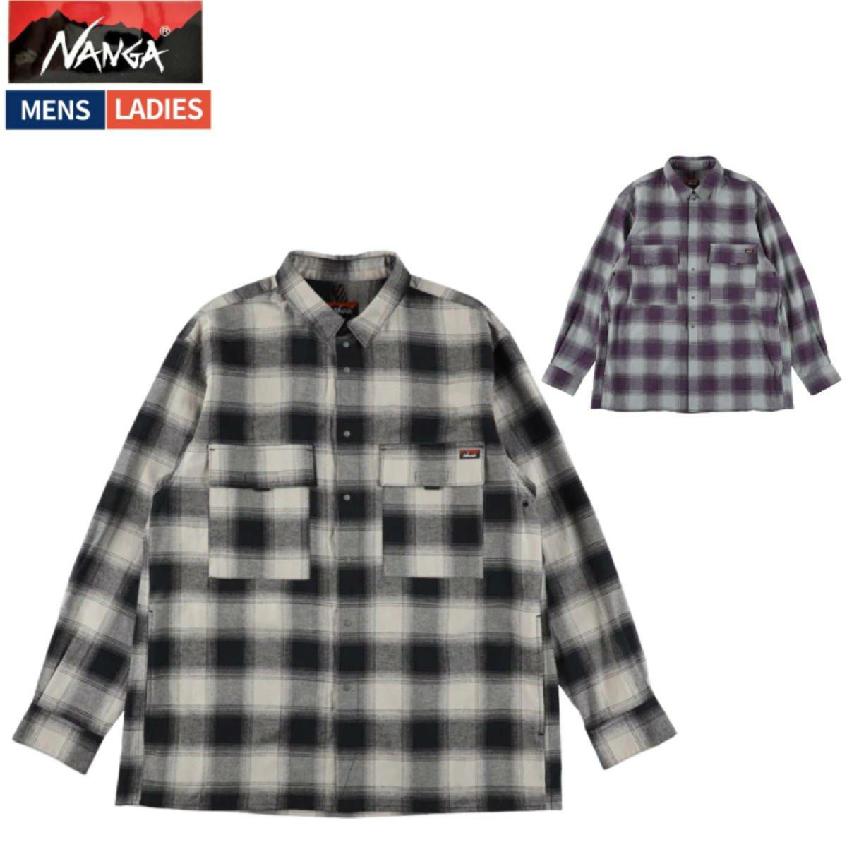 ナンガ フェード タータンチェック キャンプシャツ メンズ レディース