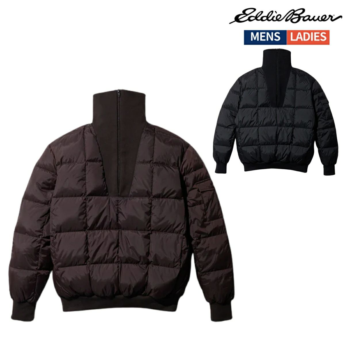 タイオン ベーシック クルーネックボタン インナーダウンジャケット