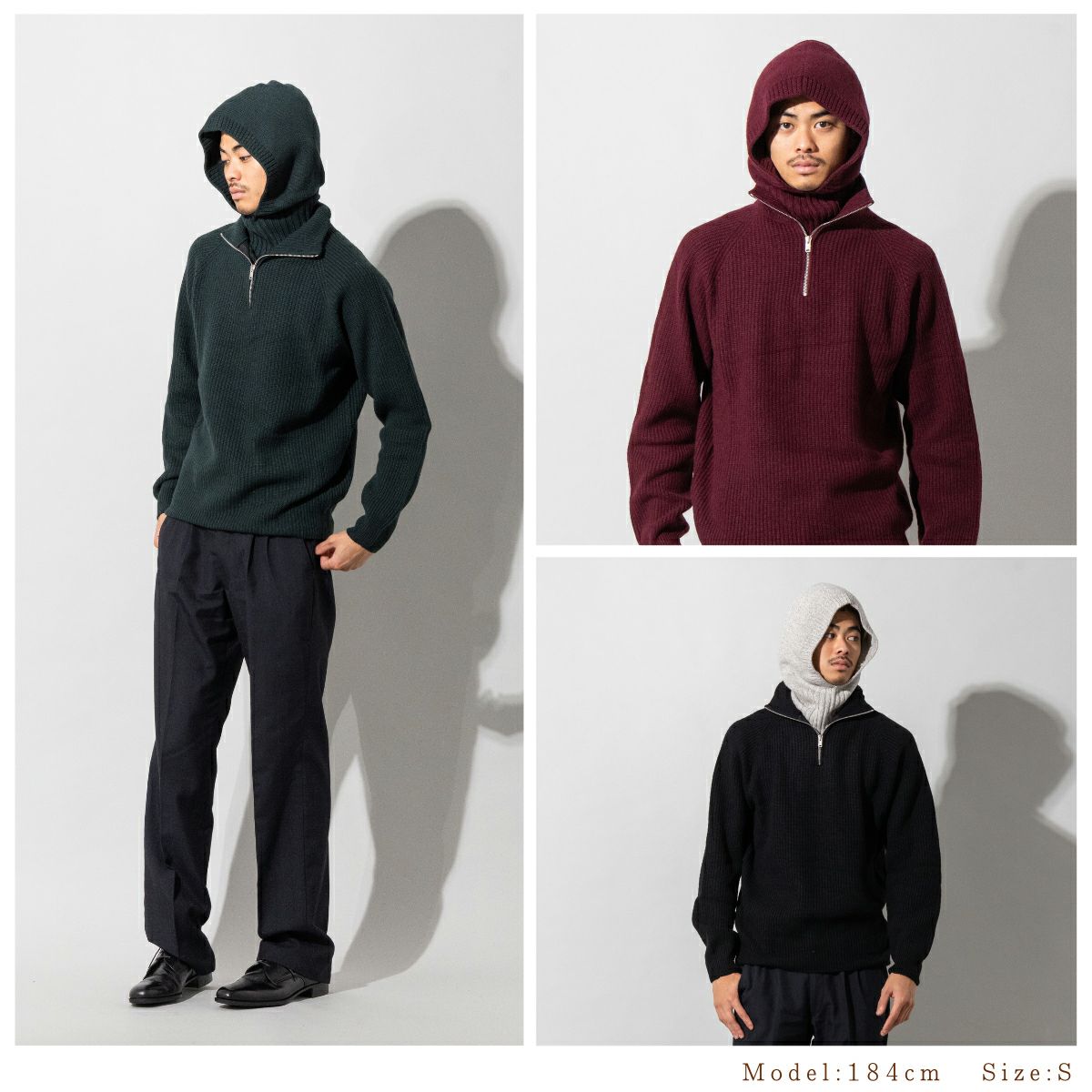 正規取扱い販売店】ジョンスメドレー カシミヤ混 ニットバラクラバ