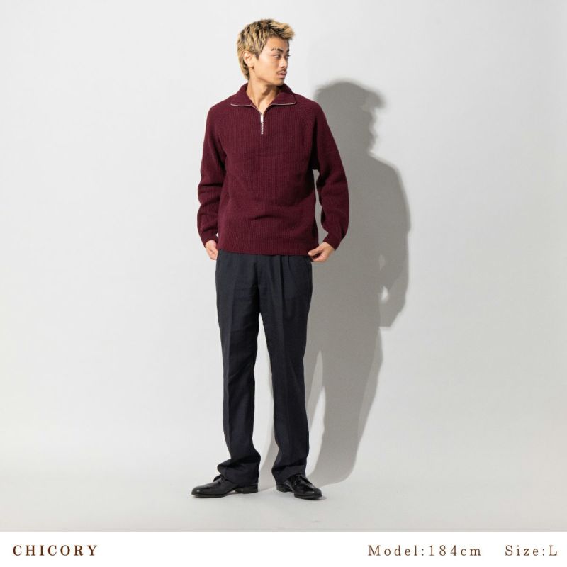 正規取扱い販売店】ジョンスメドレー カシミヤ混 ハーフジップスタンド