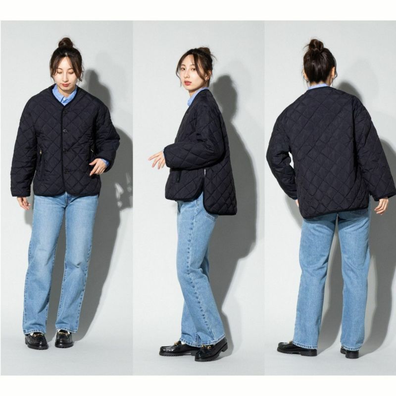 ジムフレックス GYMPHLEX キルトダウンカラーレスジャケット