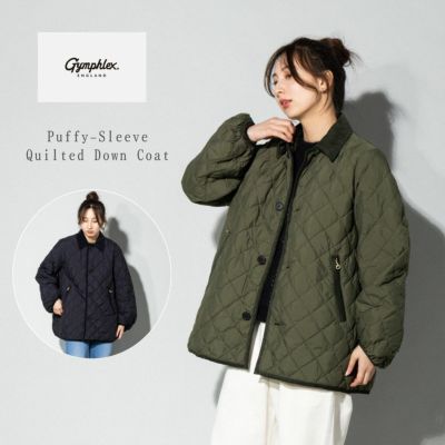 ジムフレックス キルトダウンパフスリーブミドルコート レディース