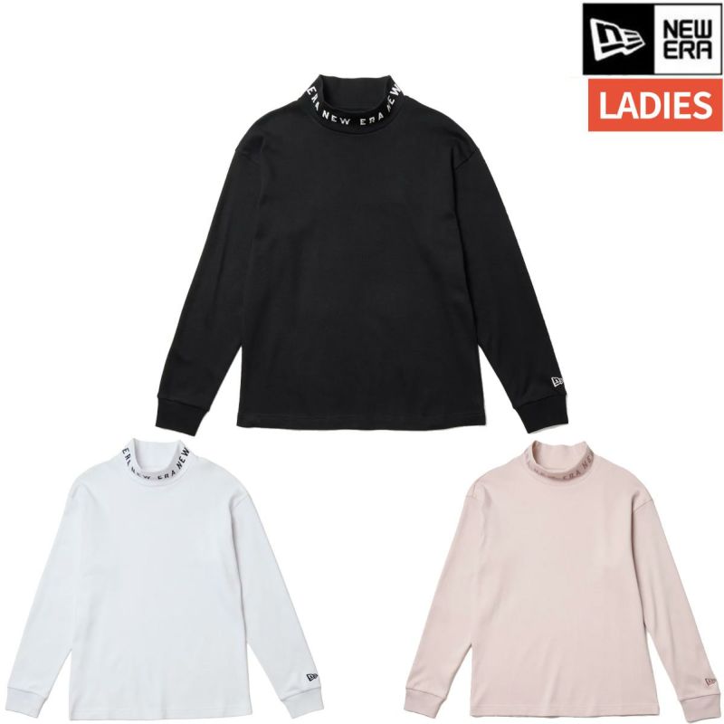 ニューエラ 長袖 ハイネック ウォーム Tシャツ ジャカードロゴ