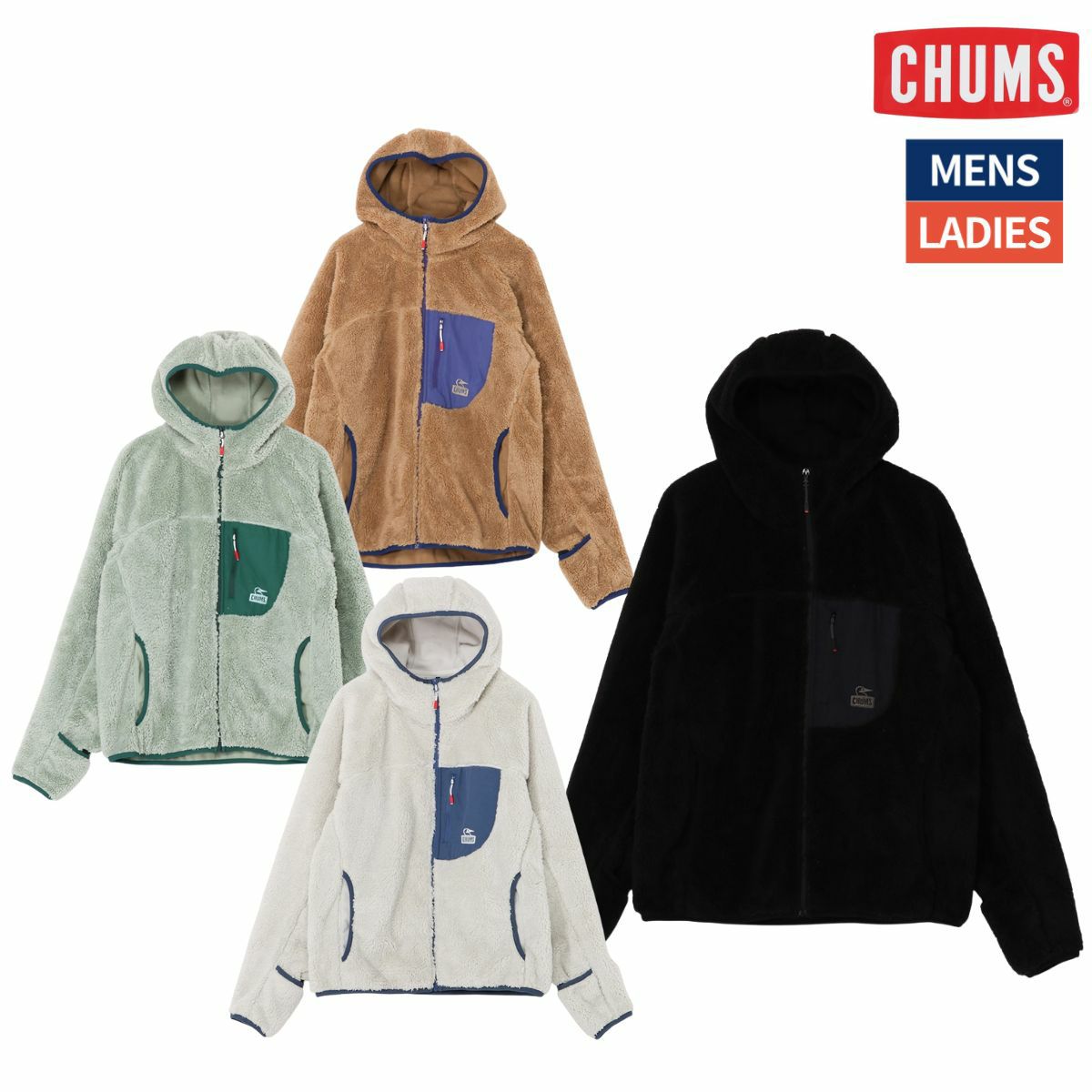 チャムス CHUMS BOODY STITCH FlEECE JACKET ブービーステッチフリース