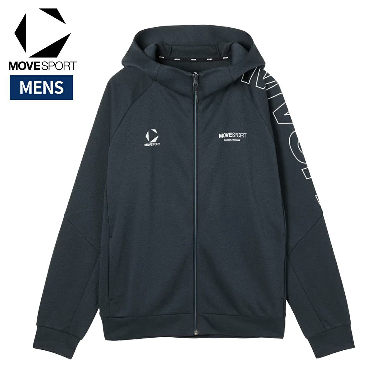 ムーブスポーツ ヒートナビ タイキュウ 裏起毛 フーディー メンズ