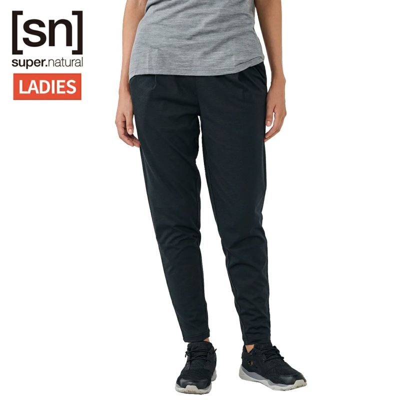 スーパーナチュラル sn super.natural エスエヌ アクティブ パンツ レディース ブラック 黒 スポーツ フィットネス ロング パンツ SNWJ10232-J164 スーパーナチュラル エスエヌ アクティブ パンツ レディース sn super