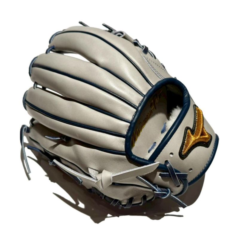 ミズノ MIZUNO 専用グラブ袋付き MizunoPro マリオオリジナル 軟式用グラブ 内野手用 長岡モデル サイズ10 一般 ミズノプロ グレー×Dブルー 小指2本入れ仕様 コユニ 野球 軟式 グローブ 長岡秀樹 学生 草野球 ベースボールマリオ MOGNM-HN ミズノ MIZUNO 専用グラブ袋付き MizunoPro マリオオリジナル 軟式用
