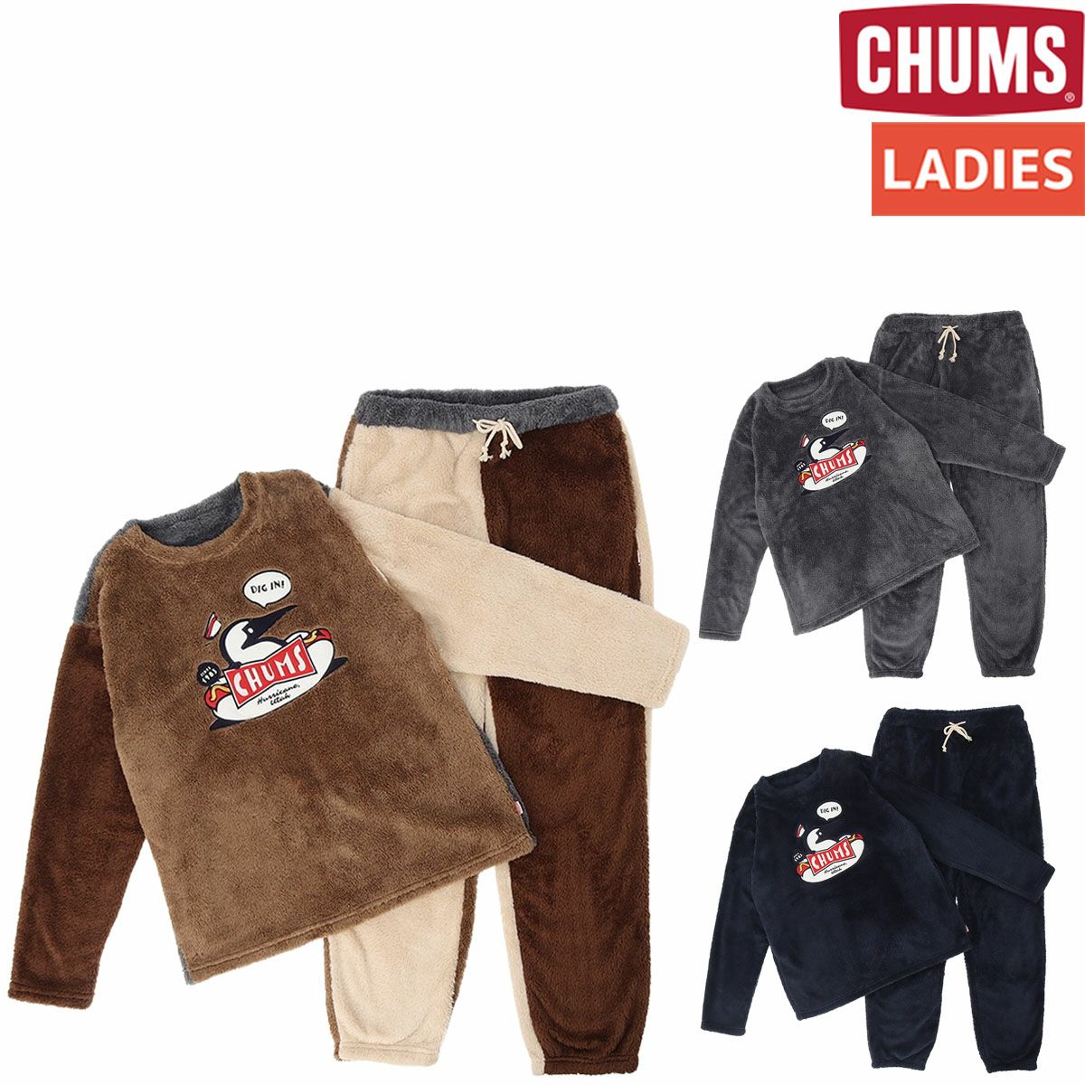 チャムス カーンズトラックパンツ レディース CHUMS Kearns Track