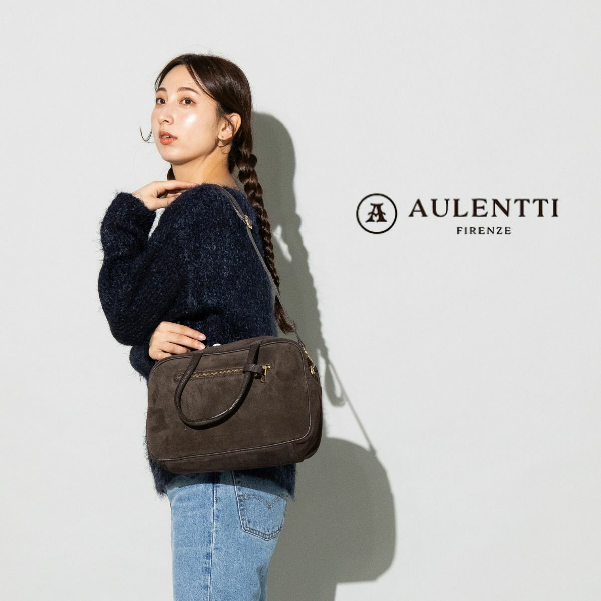 オウレンティ オーレンティ 本革ボストンバッグ メンズ AULENTTI