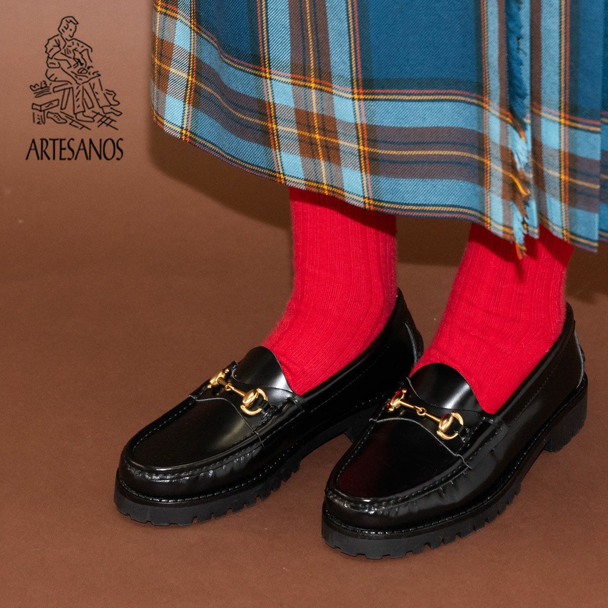 アルテサノス ARTESANOS コインローファー レディース ブラック