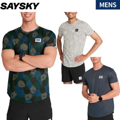 セイスカイ ランニングTシャツ メンズ SAYSKY running t-shirt