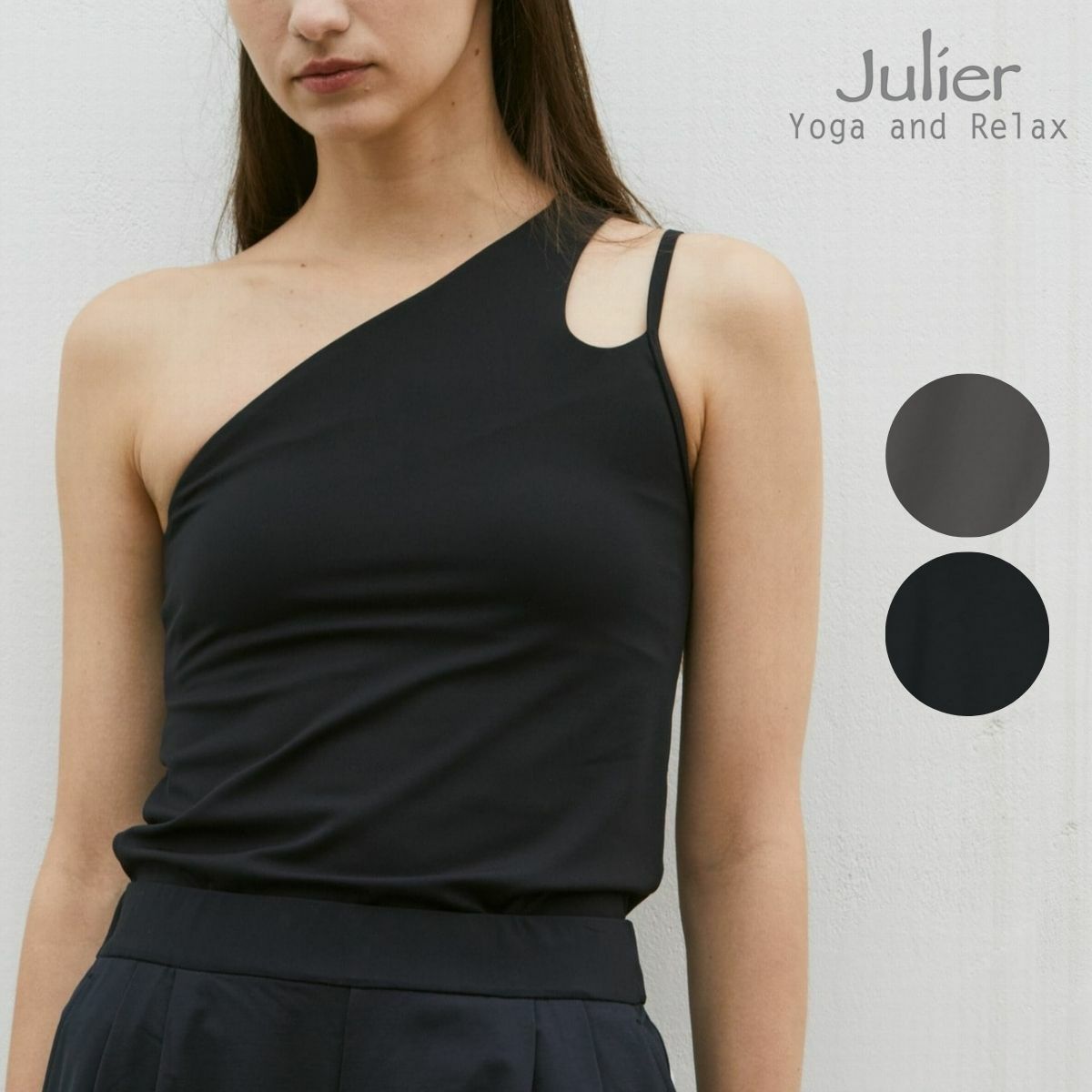 ジュリエ Julier ribbon flowerプリントショートトップス パット付き