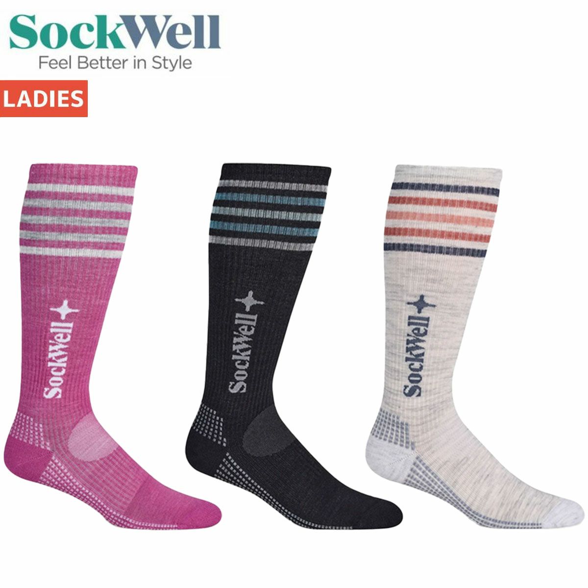 ソックウェル ランクラブ ニーハイ レディース Sockwell RUN CLUB KNEE HIGH | スポーツマリオ公式通販サイト Berlune 6足組 ノベルティ 馬術 ニーハイ ライディングソックス かわいい ウエスタン カウボーイストッキング 馬好き向け